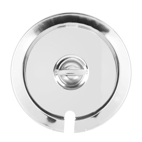 Thunder Group SLIP006 4 Qt. Stainless Steel Slotted Inset Cover