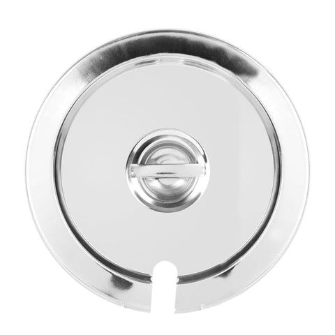 Thunder Group SLIP006 4 Qt. Stainless Steel Slotted Inset Cover