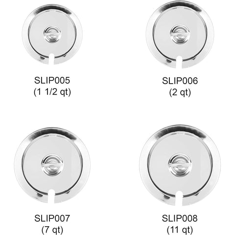 Thunder Group SLIP007 7 Qt. Slotted Stainless Steel Inset Cover