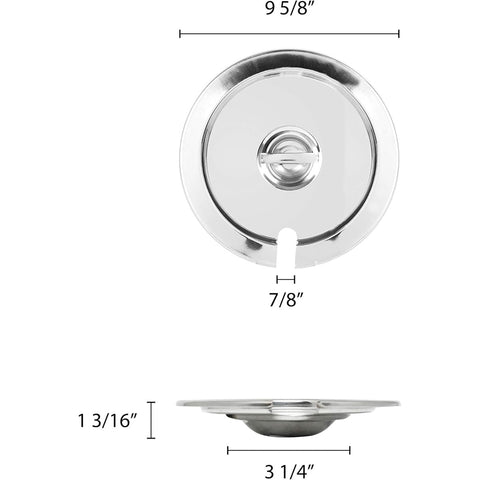 Thunder Group SLIP007 7 Qt. Slotted Stainless Steel Inset Cover