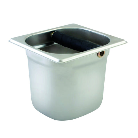 Thunder Group SLKB166 Stainless Steel Espresso Knock Box, 6" Deep