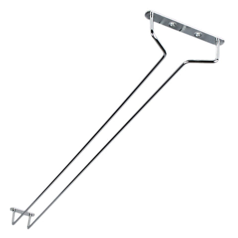 Thunder Group SLKGH024C 24" Single Channel Overhead Wire Glass Hanger, Chrome Plated