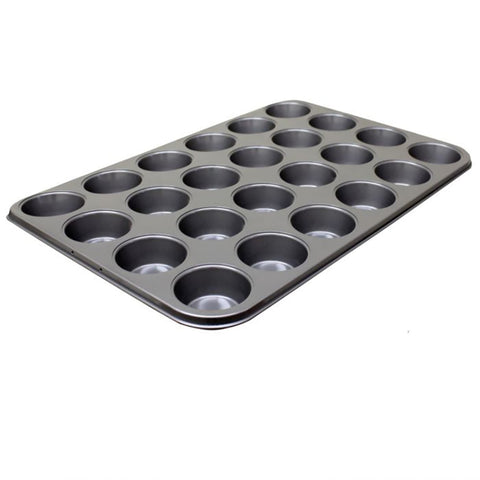 Thunder Group SLKMP024 24-Cup Non-Stick Carbon Steel Mini Muffin Pan