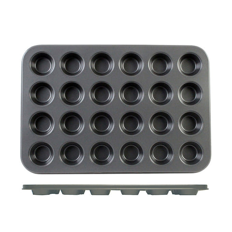 Thunder Group SLKMP124 24-Cup Non-Stick Mini Muffin Pan, Carbon Steel