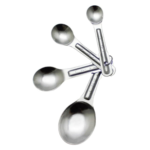 Thunder Group SLMC2415 4-Piece Stainless Steel Measuring Spoon Set