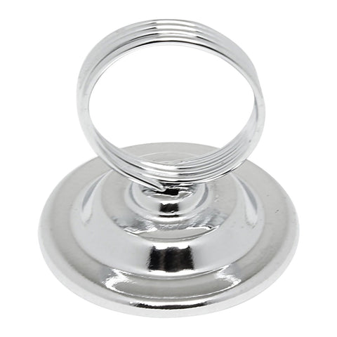 Thunder Group SLMH002 Ring Style Menu/Card Clip Holder, 2-1/2" Stainless Steel