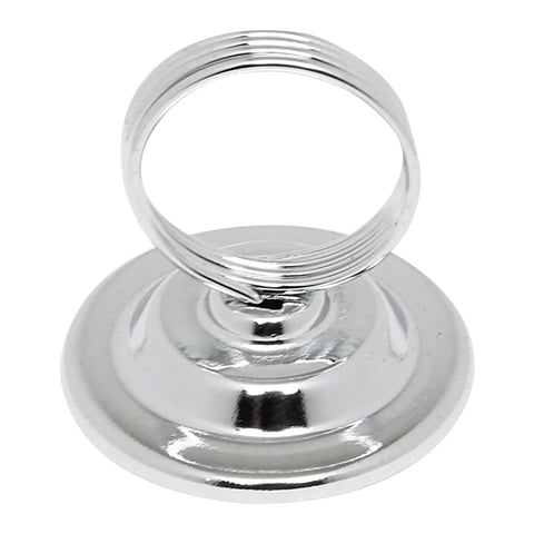 Thunder Group SLMH002 Ring Style Menu/Card Clip Holder, 2-1/2" Stainless Steel