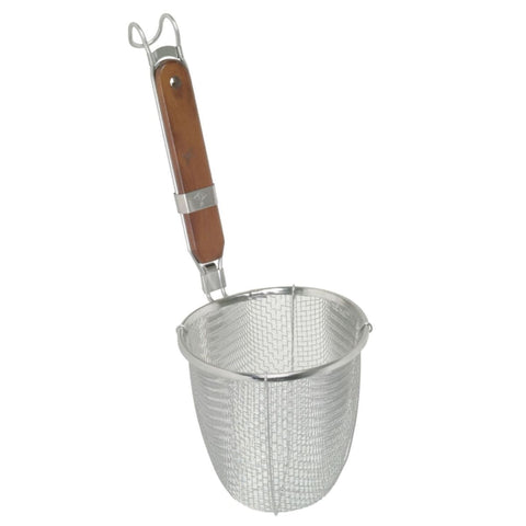 Thunder Group SLNS001 5-1/2" Mesh Noodle Skimmer with Flat Wood Handle