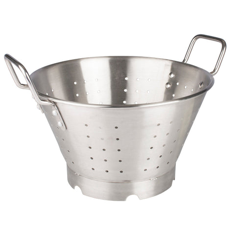 Winco SLO-11 11-Quart Heavy-Duty Stainless Steel Colander with Handles and Base