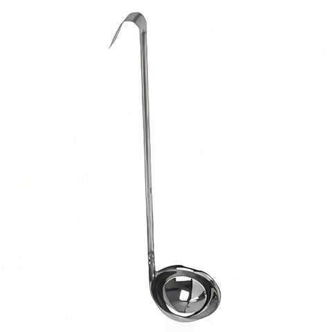 Thunder Group SLOL007 8 oz SLOL Series Stainless Steel Ladle with Hooked Handle
