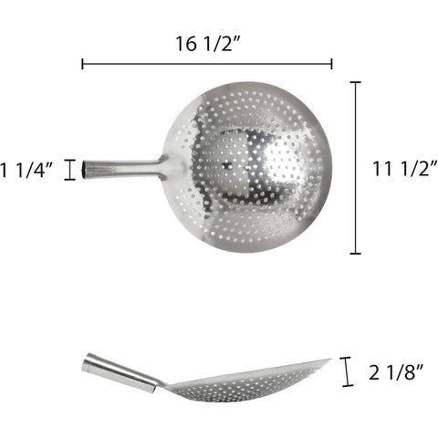 Thunder Group SLOS002 12" Perforated Stainless Steel Oil Skimmer