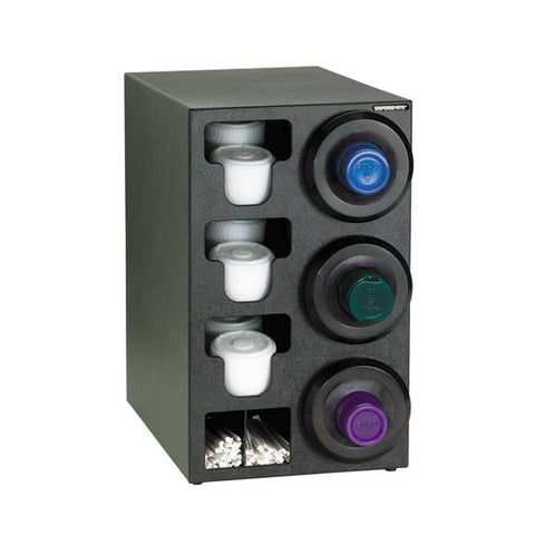 Dispense-Rite SLR-C-3RBT Countertop Cup, Lid and Straw Dispensing Cabinet