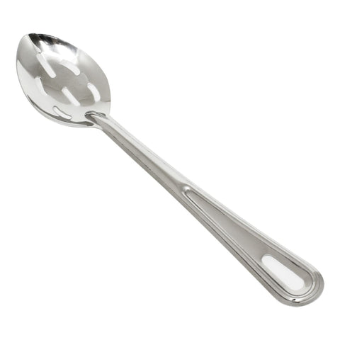 Thunder Group SLSBA112 11" Slotted Basting Spoon, Stainless Steel