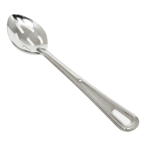 Thunder Group SLSBA112 11" Slotted Basting Spoon, Stainless Steel