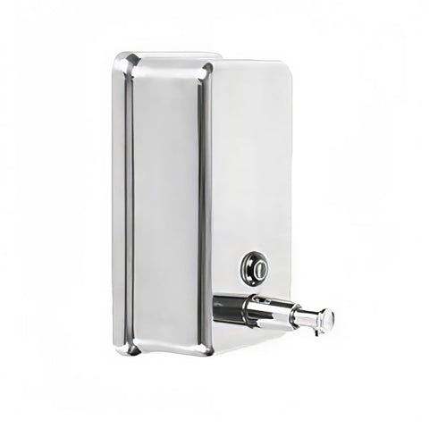 Thunder Group SLSD040V Vertical Wall-Mount Liquid Soap Dispenser, 40 oz, Stainless Steel