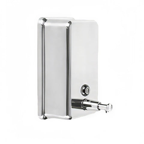 Thunder Group SLSD040V Vertical Wall-Mount Liquid Soap Dispenser, 40 oz, Stainless Steel