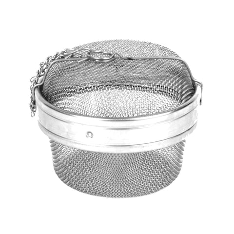 Thunder Group SLTB005 4-3/8" Stainless Steel Tea Ball with Chain and Mesh Lining