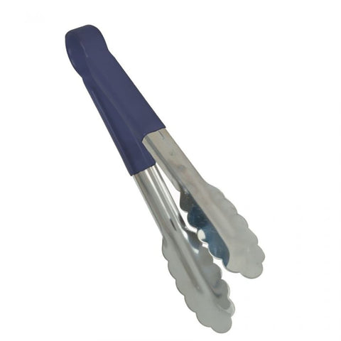 Thunder Group SLTG812B 12-Inch Blue Stainless Steel Utility Tongs