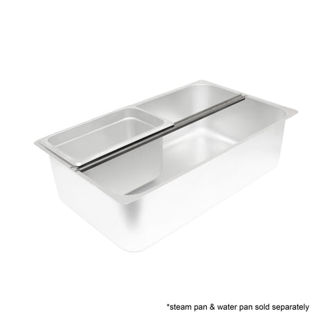 Thunder Group SLTHAB020 20" Grooved Stainless Steel Adapter Bar