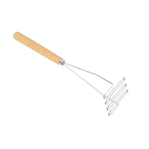 Thunder Group SLTMA024 24" Square Potato Masher with Wooden Handle