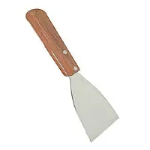 Thunder Group SLTWBS003 Pan Scraper with Wood Handle, Stainless Steel