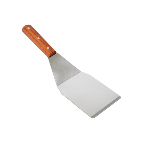 Thunder Group SLTWHT005 Hamburger Turner, Solid Stainless Steel Blade with Wood Handle