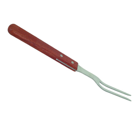 Thunder Group SLTWPF013 13" Stainless Steel Pot Fork with Riveted Wood Handle