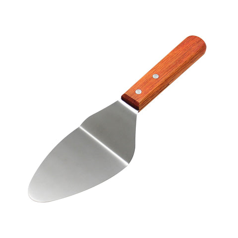 Thunder Group SLTWPS002 6" Pie Server with Wood Handle and Stainless Steel Blade