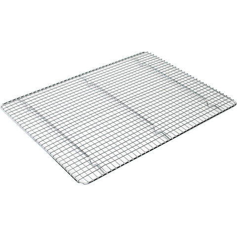 Thunder Group SLWG1216 12" x 16-1/8" Chrome-Plated Wire Icing/Cooling Rack with Built-In Feet