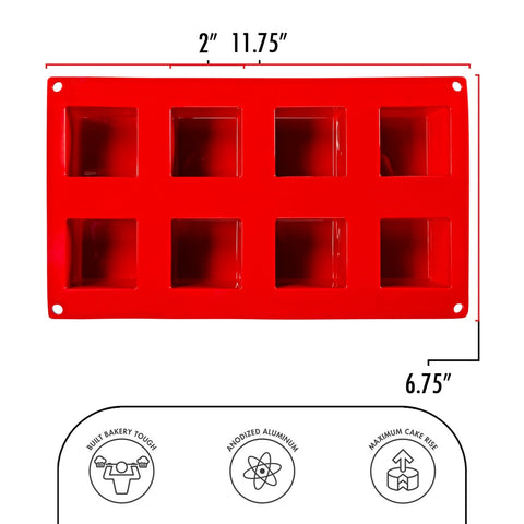 Fat Daddio's SMF-061 Silicone 6-Cavity Regal Variety Baking Mold