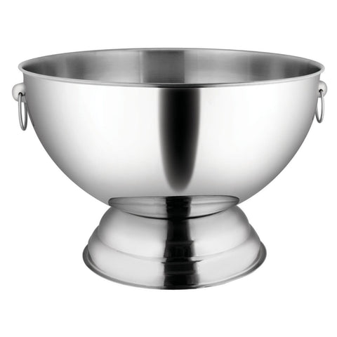 Winco SPB-35 3-1/2 Gallon Stainless Steel Punch Bowl with Ring Handles