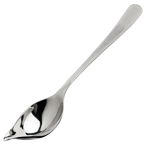 Winco SPS-TS8 8" Drizzling Plating Spoon with Tapered Spout