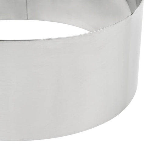 American Metalcraft SR6073 7" x 3" Round Stainless Steel Cake Ring