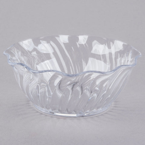 Cambro SRB13CW135 Camwear 13 oz. Clear Polycarbonate Swirl Bowl