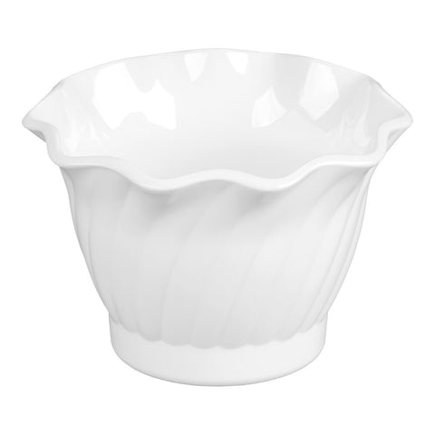 Cambro SRB5148 5 oz White SAN Plastic Swirl Bowl