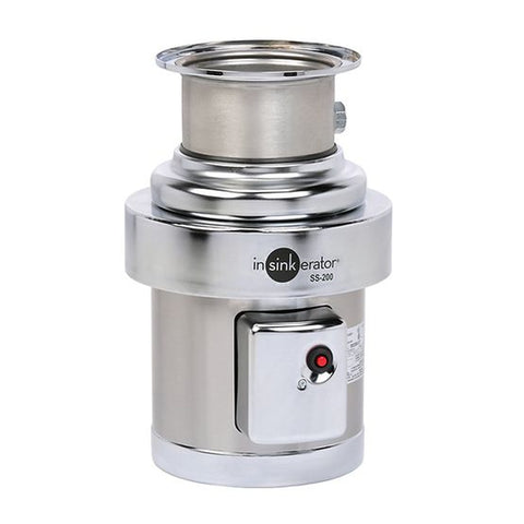 InSinkErator SS-200-5-MRS Medium Capacity Commercial Foodservice Disposer, 2 HP, 208V/3Ph