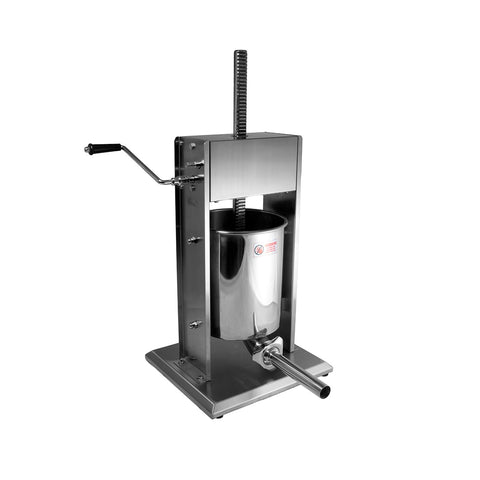Alfa International SS5V 5 lb Vertical Manual Sausage Stuffer, Stainless Steel, 2-Speed