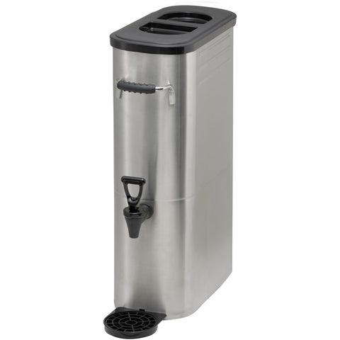 Winco SSBD-3 Slim Stainless Steel Iced Tea Dispenser, 3 Gallon