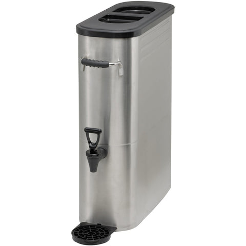 Winco SSBD-5 Slim Stainless Steel Iced Tea Dispenser, 5 Gallon