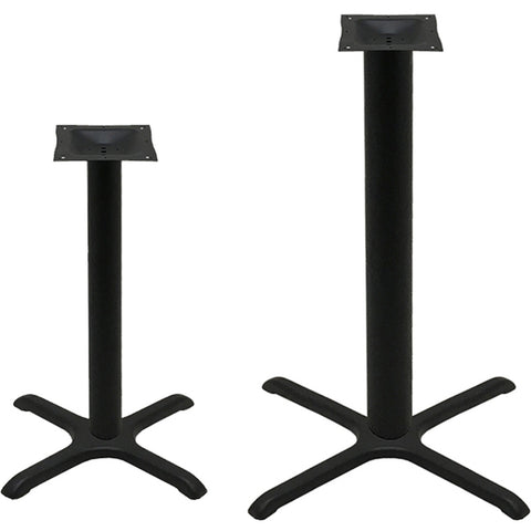 Oak Street Manufacturing SSBLS4-STD Table Base Column, 4 in Dia, 27 in Dining Height, Black Finish