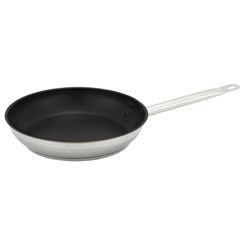 Winco SSFP-11NS 11" Stainless Steel Non-Stick Fry Pan