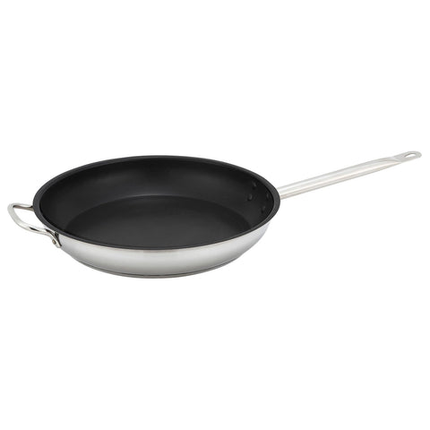 Winco SSFP-12NS 12" Non-Stick Stainless Steel Fry Pan