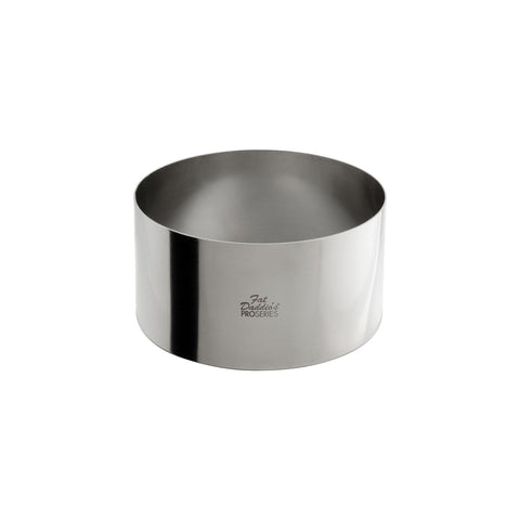 Fat Daddio's SSRD-3030 ProSeries 3" x 3" Stainless Steel Round Cake & Pastry Ring