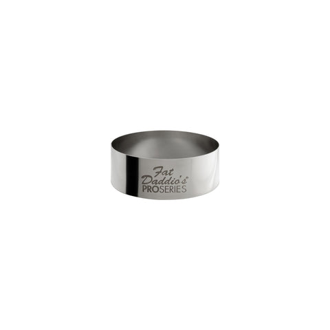 Fat Daddio's SSRD-5030 ProSeries 5" x 3" Stainless Steel Round Cake & Pastry Ring Mold