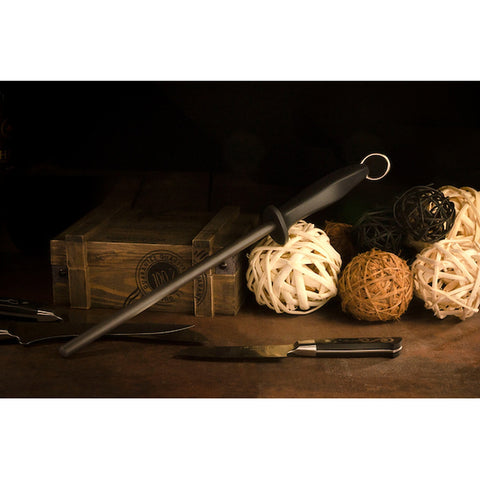 Master Grade ST-2500 Non-Impact Black Ceramic Honing Rod, 11-Inch, 8 Mohs