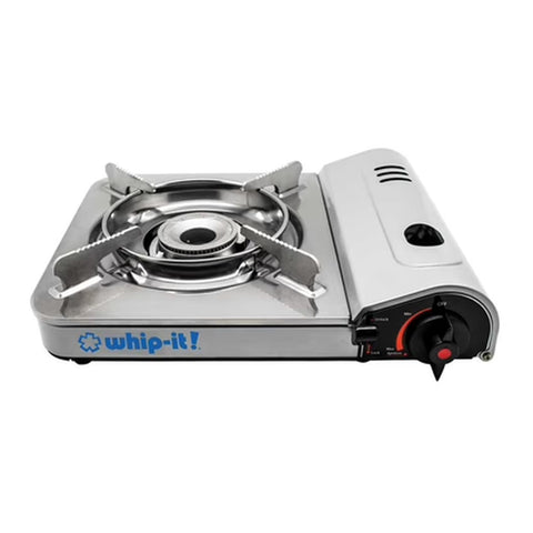 United Brands ST-HOTSPOT-01 Whip-It! Hot Spot Portable Butane Stove with Carrying Case, Silver