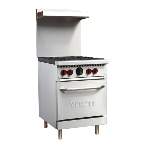 Vulcan SX24-4BP 24 in 4-Burner Propane Gas Range with Space Saver Oven