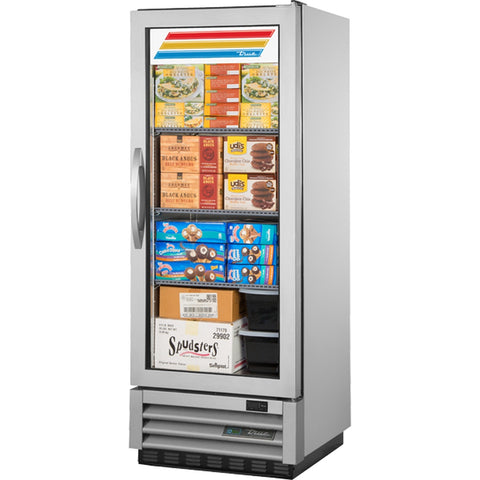 True Mfg. T-12FG-HC~FGD01 One-Section Reach-In Glass Swing Door Freezer