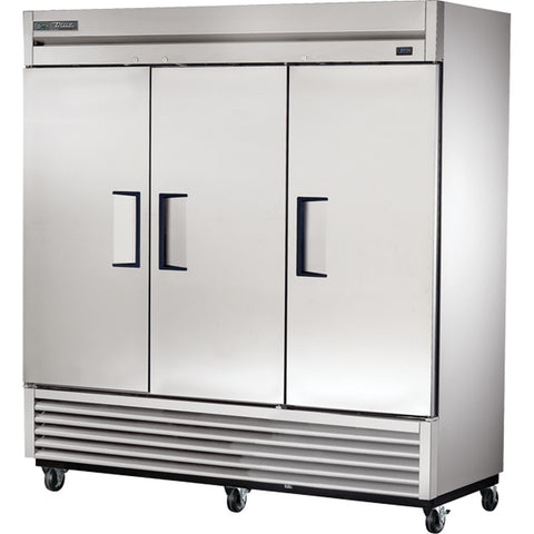 True Manufacturing T-72-HC 3-Door Reach-In Solid Door Refrigerator