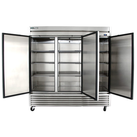 T-72-HC True 72" 3-Section Reach-in, Refrigerator EA
